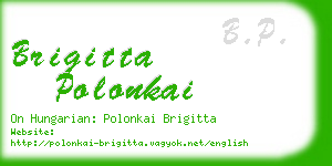 brigitta polonkai business card